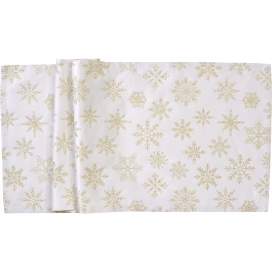 Sander Cristallo Luce asztalterítő 130x170 cm szögletes ekrü-arany