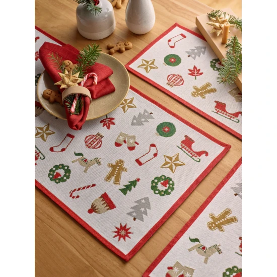 Sander X-mas Wonders asztali futó 32x96 cm  eredeti szín