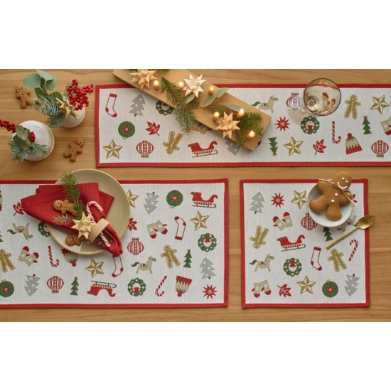 Sander X-mas Wonders asztali futó 32x96 cm  eredeti szín