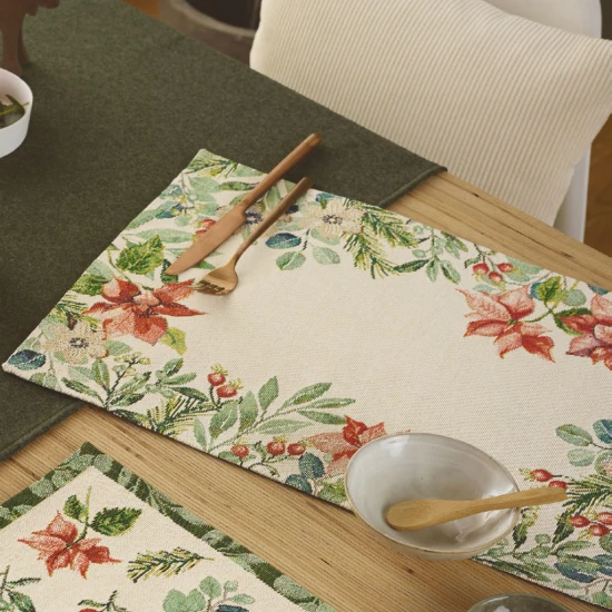 Sander Poinsettia asztali szalag 32 x 96 cm