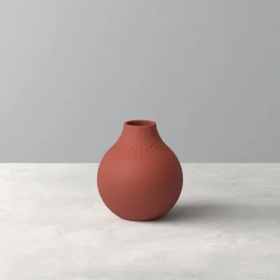 Manufacture Collier terre Perle kisméretű, öblös váza 11x11x12cm