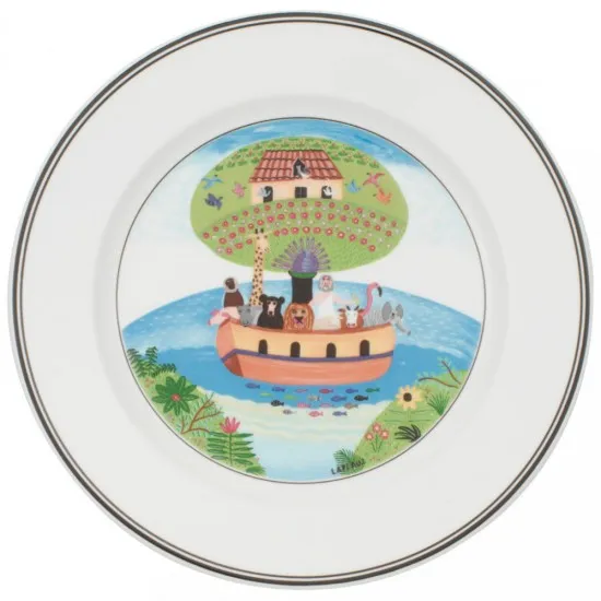 Design Naif reggelizőtányér Noé bárkája 21 cm