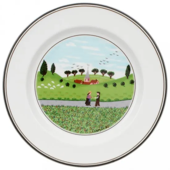 Design Naif zsemletányér Találkozás 17 cm