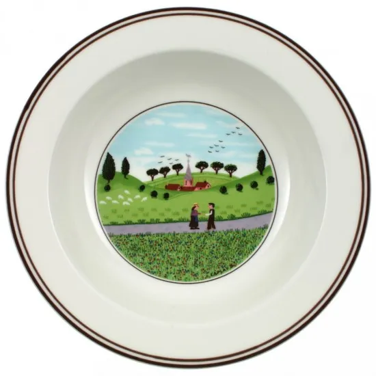 Design Naif salátás mélytányér Találkozás 2,3 dl 20 cm