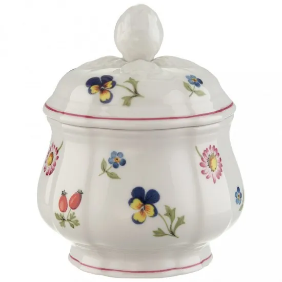 Petite Fleur cukortartó fedővel 6 személyes 2 dl