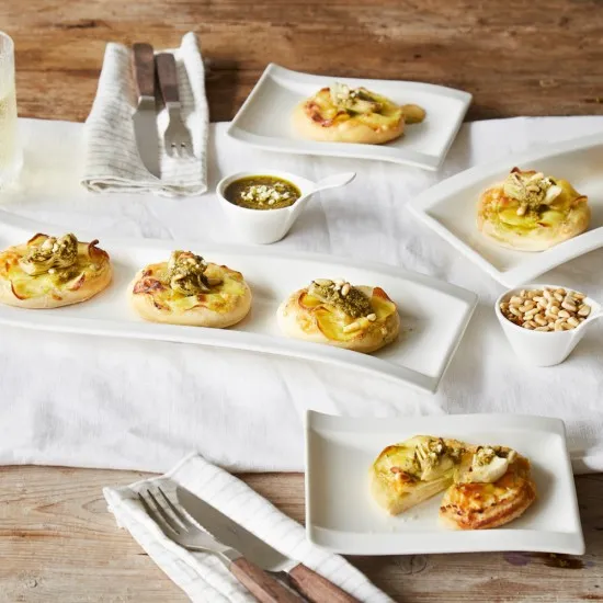 NewWave zsemletányér, Couvert tányér 18x15 cm NewWave zsemletányér, Couvert tányér 18x15 cm