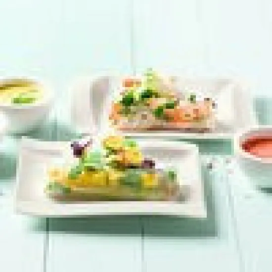 NewWave zsemletányér, Couvert tányér 15x13 cm NewWave zsemletányér, Couvert tányér 15x13 cm