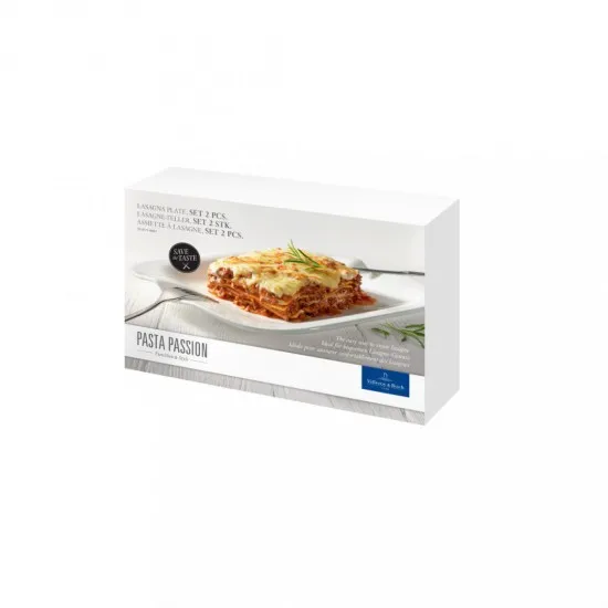 Pasta Passion Lasagne tányér készlet 2 darabos 33x22x4 cm