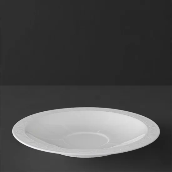 White Pearl csészealj reggelizőcsészéhez, levescsészéhez 18 cm