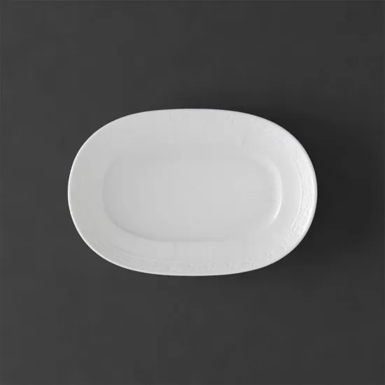White Pearl ováltálka, csészealj szószkiöntőhöz 22cm