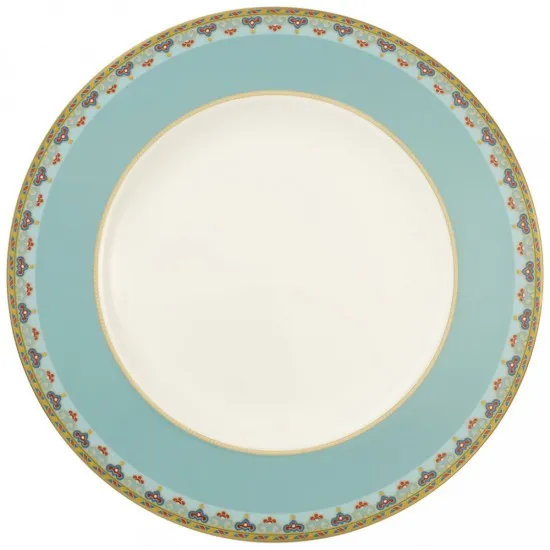 Samarkand Aquamarin lapostányér 27 cm