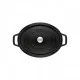 Staub öntöttvas edény | fekete | ovális | 27 cm | 3,2l