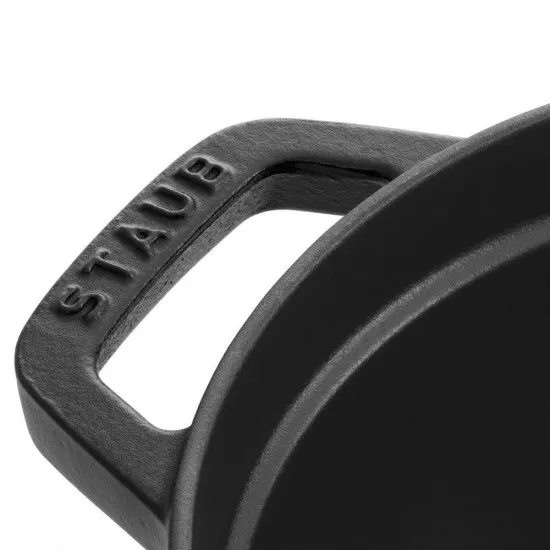 Staub öntöttvas edény | fekete | ovális | 27 cm | 3,2l