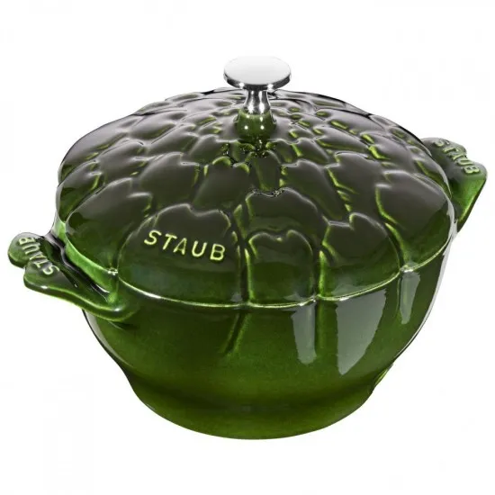Staub Articsóka öntöttvas edény | Basil-zöld | 22 cm