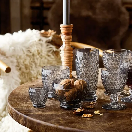 Boston coloured röviditalos pohár füstszín 8 cl 63mm