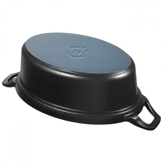 Staub La Coquette| fekete | ovális 23 cm