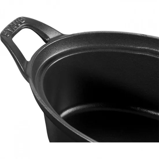 Staub La Coquette| fekete | ovális 23 cm