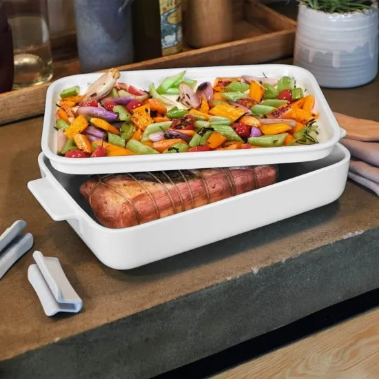 Clever Cooking sütőtál mély téglalap 2,7 liter 30x20cm