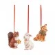 Nostalgic Ornaments karácsonyfadísz erdei állatok 3 darabos - 7x6 cm