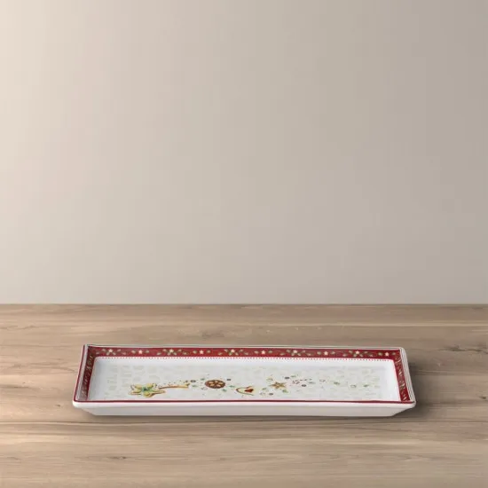 Winter Bakery Delight szögletes süteményes tál 39x17cm