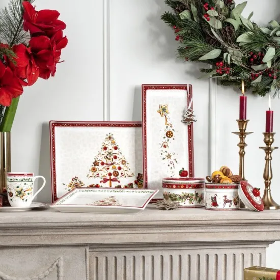 Winter Bakery Delight szögletes süteményes tál 39x26,5cm