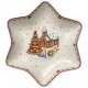 Winter Bakery Delight csillagtálka Mézeskalács házak 24,5cm