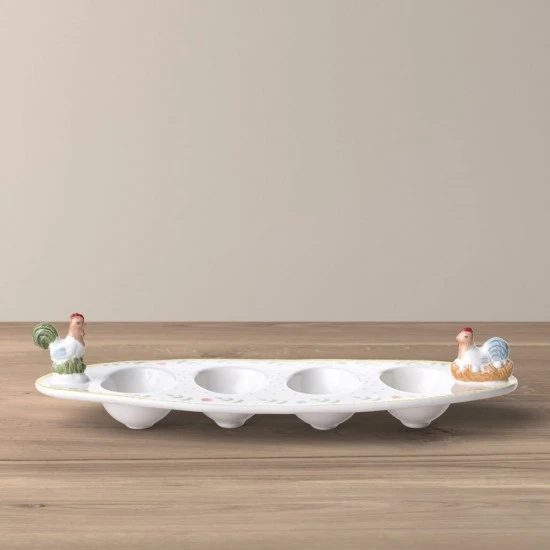 Spring Awakening tojáscsónak "kakas és tyúk" 31x12cm