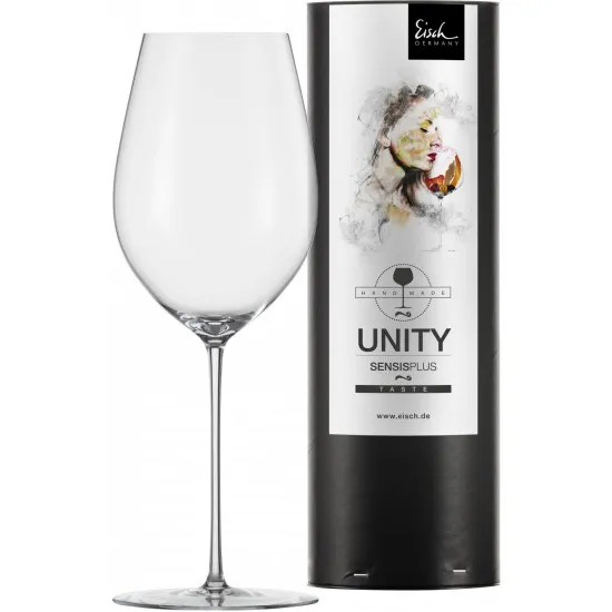 Eisch Unity Sensis plus vörösboros pohár díszdobozban 25,7 cm 6,15 dl