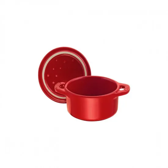 Staub kerámia Mini Cocotte | 10cm | 0,2 l | meggypiros | kerek
