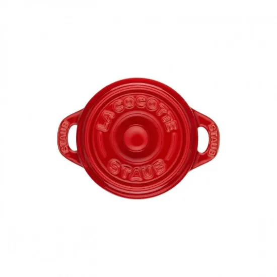 Staub kerámia Mini Cocotte | 10cm | 0,2 l | meggypiros | kerek