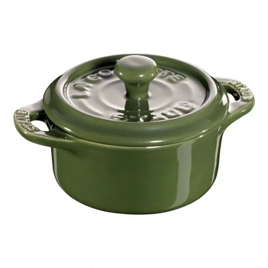 Staub kerámia Mini Cocotte | 10cm | 0.20l | zöld | kerek