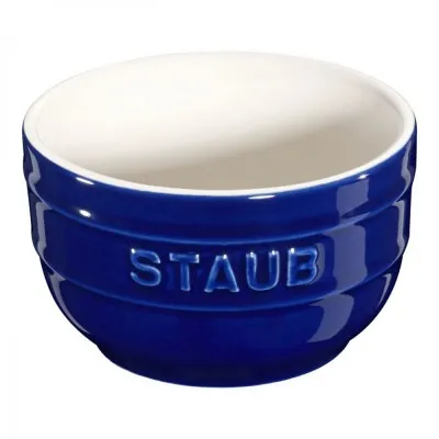 Staub kerámia Ramekin tálka | 2 db | sötétkék | kerek