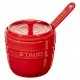 Staub kerámia cukortartó | 9 cm | meggypiros | kerek