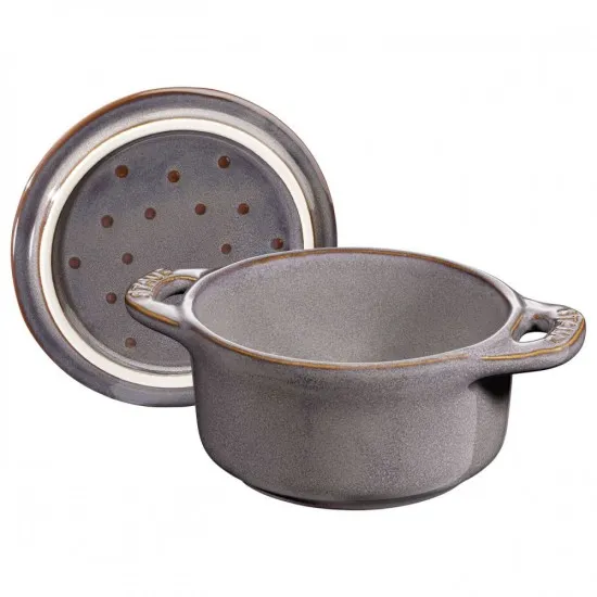 Staub kerámia Mini Cocotte | 10cm | 0.20l | szürke | kerek