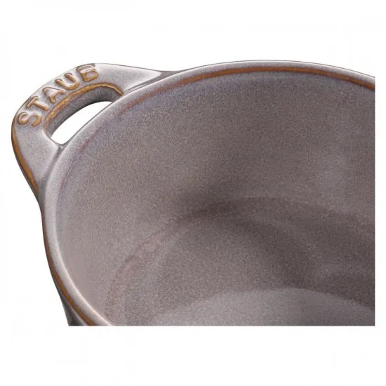 Staub kerámia Mini Cocotte | 10cm | 0.20l | szürke | kerek