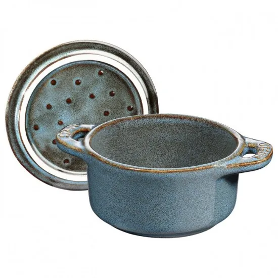 Staub kerámia Mini Cocotte | 10cm | 0.20l | türkiz | kerek