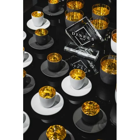 Eisch Cosmo gold eszpresszócsésze + csészealj 2 db