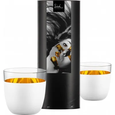 Eisch Cosmo pure white pohár 2 db díszhengerben