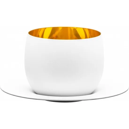 Eisch Cosmo pure white capuccino csésze + csészealj